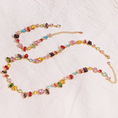 18K Gold Plated Crystal Zircon Necklace for Women – Luxury Jewelry