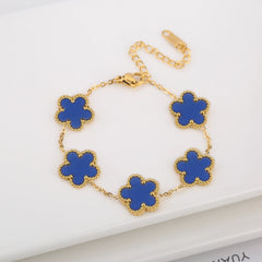 Stainless Steel Adjustable Clover Bracelet – Classic Party Gift
