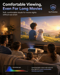 4000 ANSI 4K UHD Video Projector Android 14 Google TV Daytime Native 1080P Wifi Auto Focus Tof Home Theater Beamer For Movie