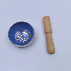 Buddhist Sound Bowls Therapy Meditation Mindfulness Yoga Ornaments Colorful Nepal Tibetan Singing Bowl Chakras Handmade Copper