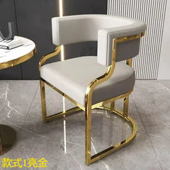 Hotel Makeup Chair Metal Floor Aesthetic Nordic Garden Chairs Reading  Dining chair Kitchen & Dining Furniture