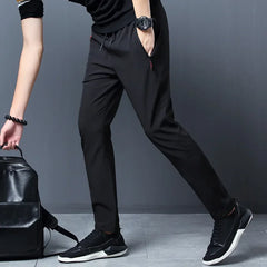 Men’s Slim Fit Casual Jogger Pants – Elastic Waist Plus Size