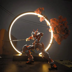 LED Light Ring Ornament Chinese-style Photography-specific Ambient Light Display Stand Creative Desktop Home Decoration Ornament