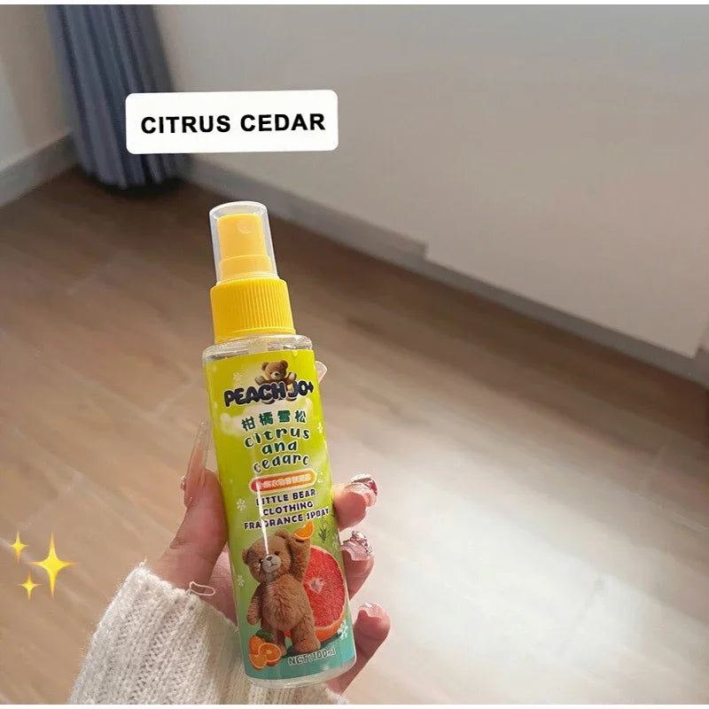 Korean Fresh Clothes Fragrance Spray Rich White Tea Jasmine Eau De Toilette Lasting Deodorizing Air Fabric Freshener Deodorizing