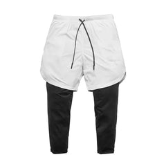 2 in 1 Compression Pants Mens basketball shorts Leggings sport Running Shorts High Elastic Dry Fit Training Tights Jogging Pants