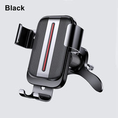 New Upgraded Car Air Vent Phone Holder,Gravity Automatic Lock Car Phone Holder, Aluminum Alloy Vertical Rotation Car Mount