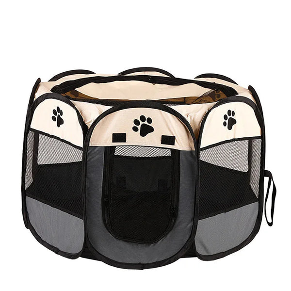 Foldable cats, dog kennels, cats, dogs, delivery rooms, pets, octagonal cages, breathable fences, tents, claw-resistant Pet Shop
