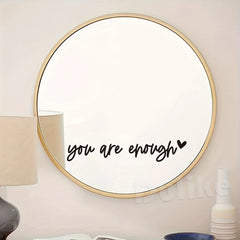 Inspire Motivational Quote Decal You Are Beautiful Mirror Vinyl Sticker Believe in yourself Stickers Bathroom Fitting Room Decor