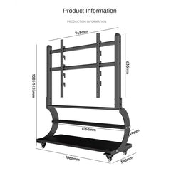Mobile Rolling TV Stand for 50-100inch TVs Cart TV Shelf Mute Wheels up to 220lbs Max VESA 900x600mmFloor Stand TV Support Shelf Living Room Furniture