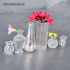 Creative Cute MINI Glass Vase Hydroponic Terrarium Art Hydroponic Table Vase Glass Crafts DIY Aromatherapy Bottle Home Decor