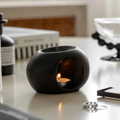 European Style Creative Ceramic Essential Oil Aroma Diffuser Candle Lamp Meditation Yoga Incense Holder Ornament Home Decor