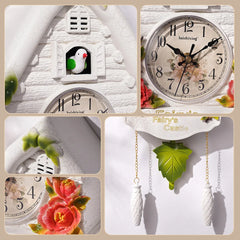 Cuckoo Wall Clock Europeanstyle Creativity Wall-Mounted Clock On-time Time Reminder For Livingroom Home Children Room Decoration