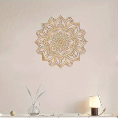 1pc Stunning Moroccan & Indian Themed Metal Wall Art | Mandala Ethnic Bohemian Chic Decor for Living Room