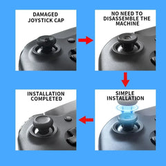 Joystick Replacement Caps for Xbox Series X/S Controller, Thumbstick Grip Covers & Gamepad Repair Accessories