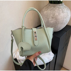 Fashion Leather Tote Bag – Versatile Casual Commuter Bag