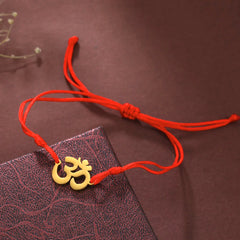 Dawapara Om Ohm Aum Charm Spiritual Pendant Stainless Steel Bracelet Yoga Jewelry Meditation Buddhist Spiritual Amulet
