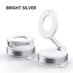 Strong Magnetic Car Phone Holder Foldable 360° Adjustable Vacuum Suction Mount Universal for Car, Desk, Bathroom