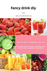 Electric Juicer Cup 6 Blades Blender Milkshake Machine USB Portable Fruit Milk Mixing Tool Mini Fresh Juice Blender Kitchen