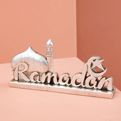 1PC, resin-made antique gold and silver Islamic ramadan decorative item, suitable for gift-giving during Ramadan and Eid al-Adha