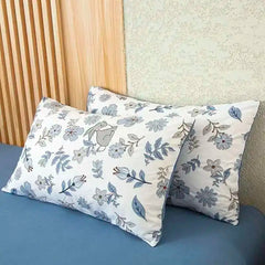1PC Floral Washed Cotton Duvet Cover - Single/Queen/King Size Housse De Couette 이불커버 Funda Nórdica (No Pillowcase)