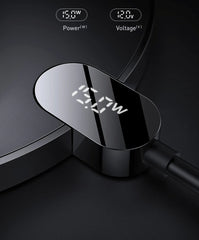 Baseus 15W Wireless Chargers For iPhone 16 15 14 Samsung LED Display Desktop Wireless Charging Pad For Airpods Fast Charger