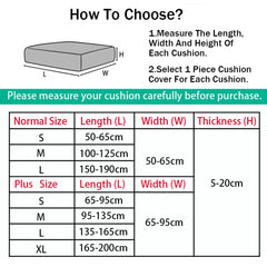 Jacquard Stretch Sofa Cushion Covers Soft Pure Sofa Seat Slipcover for Home Hotel Washable Elastic L-Shaped furniture Protector