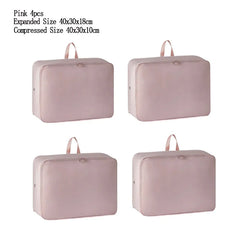 4PCS/set Compression Packing Clothes Down Jacket Cotton Quilt Storage Foldable Large Capacity Expansion Organizer Bag
