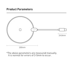 Baseus 15W Wireless Chargers For iPhone 16 15 14 Samsung LED Display Desktop Wireless Charging Pad For Airpods Fast Charger