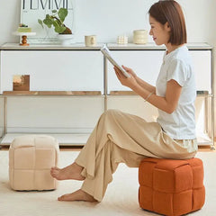 Modern Solid Wood Ottoman Bench for Entryway & Living Room