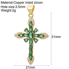 Y2K Boho Cross Our Lady Necklace for Women Golden Jesus Angel Choker Diy Pendant Stainless Steel Chain High Quality Jewelry