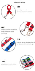 Adjustable Dog & Cat Car Seat Belt Safety Harness Clip Pet Shop