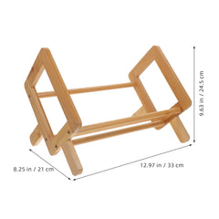 Book Shelf for Desktop Bookshelf Bamboo Organizer Display Storage Rack and Wood Office Furniture