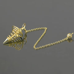 Copper Metal Pendulum for Dowsing Divination Energy Work Meditation Scrying Witchcraft Pendulums Tool Spiritual Pendulos X092