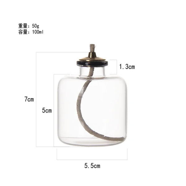 Wedding Decoration Handcraft Glass Candle Holder Friend Gift Candle Holder Creative Glass Oil Lamp