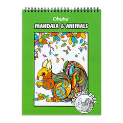 Ohuhu Anti-Stress Colouring Book Double-Sided Bleed-Resistant Paper Mindfulness Designs for Relaxation Spiral Bound Art Therapy