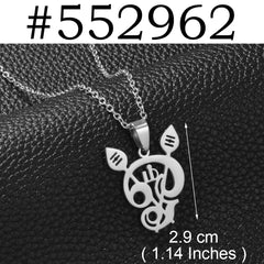 1PC/Tamil Aum Om Hinduism Indian Symbol Hindu Pendant Necklaces For Women Girls Stainless Steel India Religion Jewelry #552862