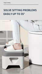1Pc Toilet Stool for Bathroom, Comfort Toilet Stool for Adult Kids Pregnant Women, Squatting Aid Footstool, Anti Slip Thickening