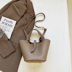 2-Piece PU Leather Tote & Crossbody Bag Set for Women