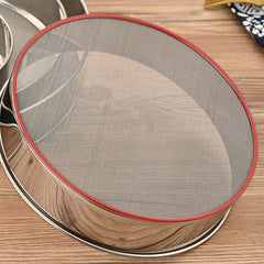 304Stainless Steel Flour Sieve 40 Mesh Thickened Sesame Baking Tools Holding Mesh Flour Sifter Sifters Shakers Mesh Baking Tools Kitchen Tools, Cooking Utensils