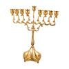 9 Branches Candle Holder Tabletop Candelabrum Candle Stands Hanukkah Menorah for Christmas Party Wedding Home Decor Gift - Aureate
