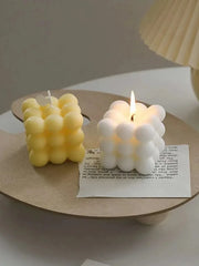 1pc Creative Ball-Shaped Soy Wax Magic Cube Aromatherapy Candle, High-End Wedding Favor Gift, Handmade Decorative Object Home Decor