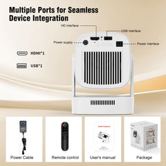 Magcubic HY310 1080P 330ANSI Android11 Mini Projector Auto Focus 4K Native 5W Speaker Air Mouse Voice Assistant Upgrated HY300