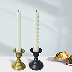 Candle Holder Rust-proof Simple Style Retro Appearance Decorative Iron Candle Display Stand Dining Table Ornament Home Supplies
