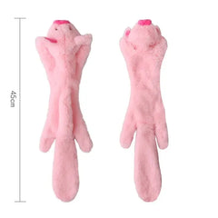 Funny Simulated Animal No Stuffing Dog Toy with Squeakers Durable Stuffingless Plush Squeaky Dog Chew Toy Crinkle Pet Squeak Toy Pet Shop