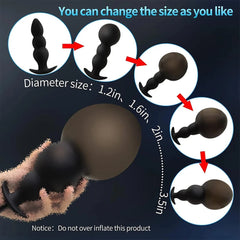 Expand Inflatable Anal Plug Huge Buttplug Big Anus Dilators Stimulate Sex Toys For Women Men Adult Masturbator Prostate Massager