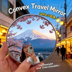 Mini Round Selfie Mirror Set Portable Wide Angle Convex Spherical Mirror 7.5cm 9.5cm For Vlogging iPhone Samsung Smartphones