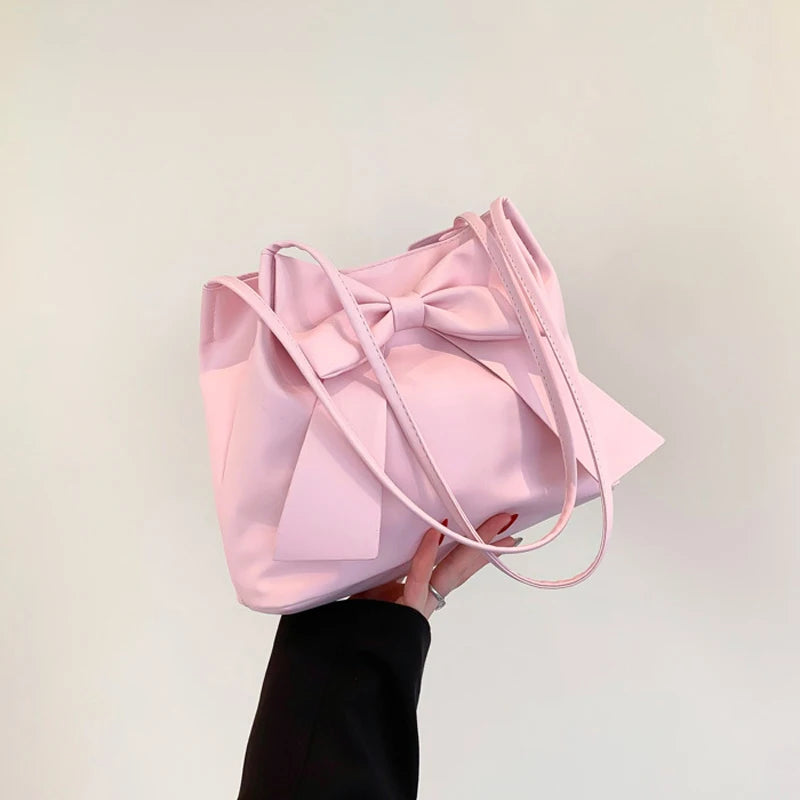 Fashion Bow Shoulder Handbag for Women – Versatile Style