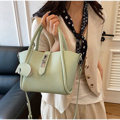 Fashion Leather Tote Bag – Versatile Casual Commuter Bag