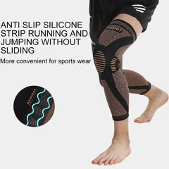 Copper Knee Compression Sleeves – Long Support for Thighs & Calves