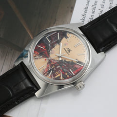 Shanghai 36MM Hand-Wind Mechanical Watch 7120 Waterproof Bauhaus Design Watch for Men enamel dial